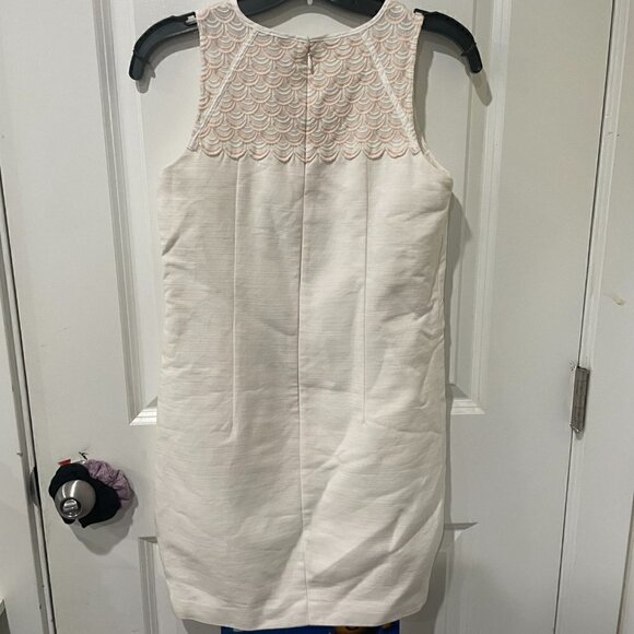 Loft Ivory Bodycon Lace Pencil Dress - Picture 4 of 5